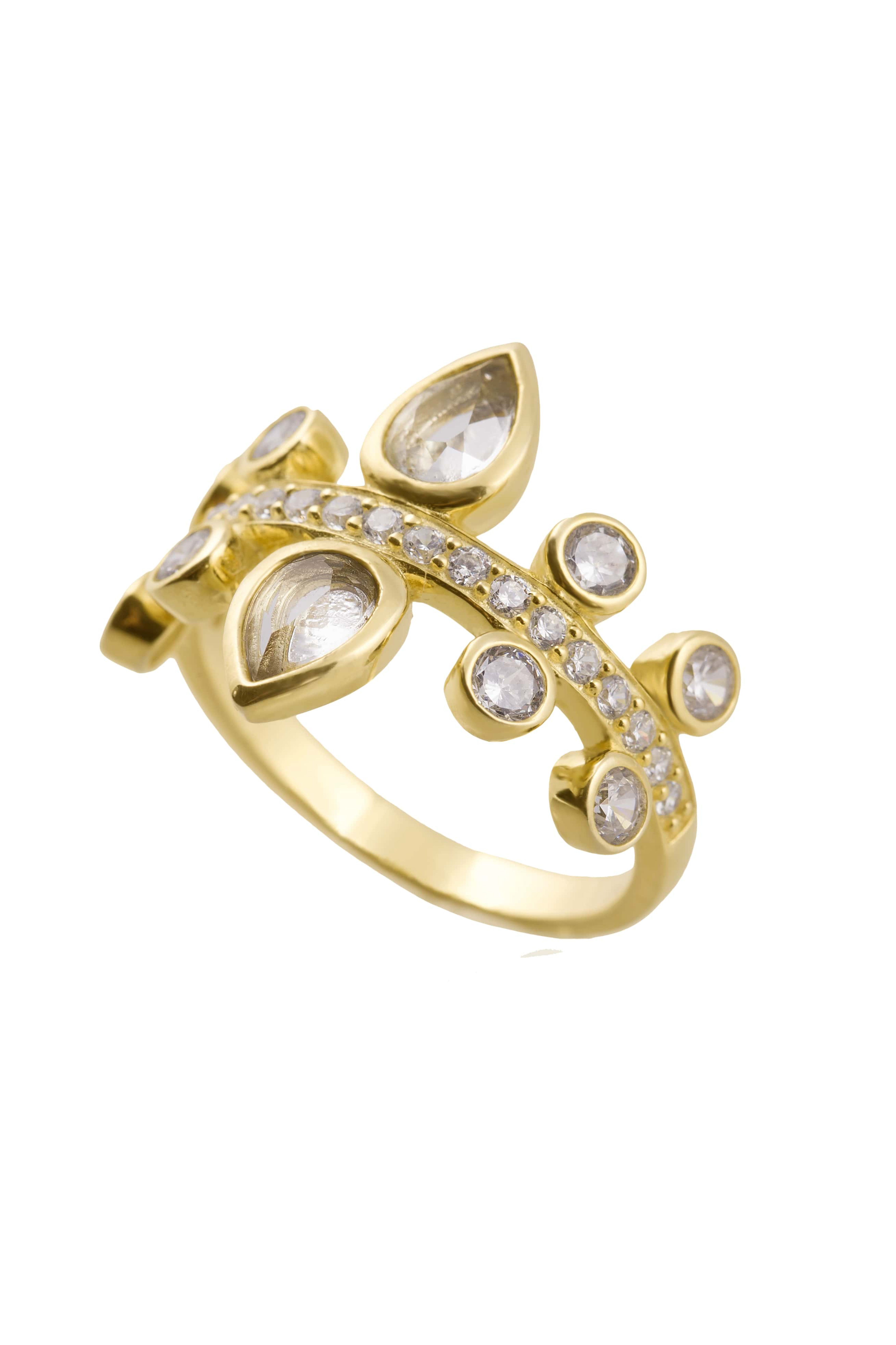 Golden crown ring - Kyvengy jewelry