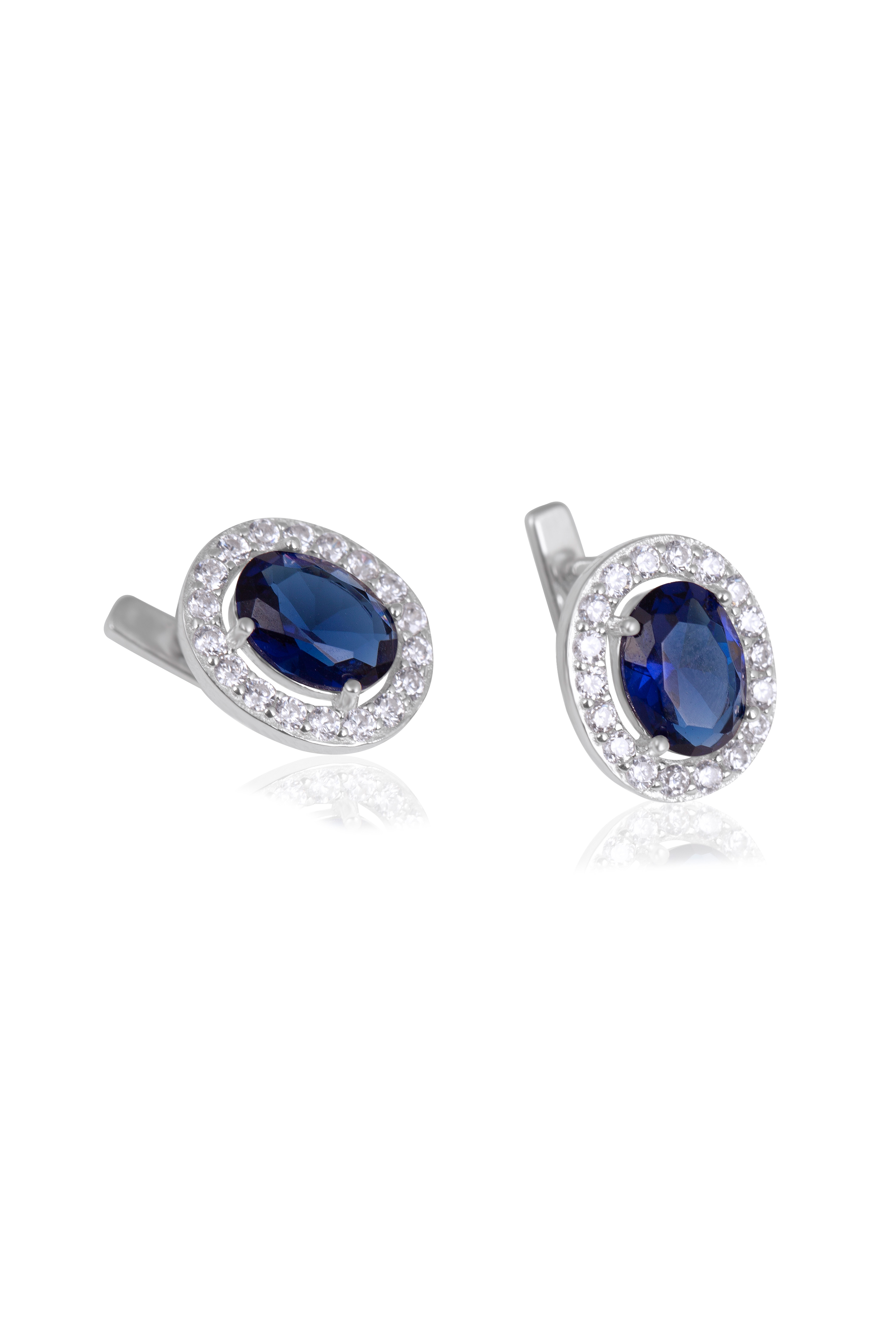 Deep blue earrings - Kyvengy Jewelry